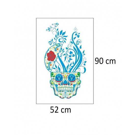 Sticker decorativ, Skull, 90 cm, 219STK-9 Sticker decorativ, Skull, 90 cm, 219STK-9