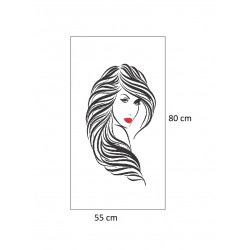 Sticker decorativ, Woman, 80 cm, 215STK-2 Sticker decorativ, Woman, 80 cm, 215STK-2
