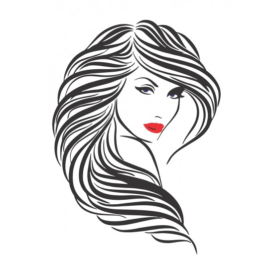 Sticker decorativ, Woman, 80 cm, 215STK-2