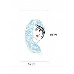 Sticker decorativ, Woman, 80 cm, 215STK-7 Sticker decorativ, Woman, 80 cm, 215STK-7