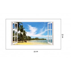 Sticker decorativ, fereastra deschi saspre mare 90 cm, 62STK Sticker decorativ, fereastra deschi saspre mare 90 cm, 62STK