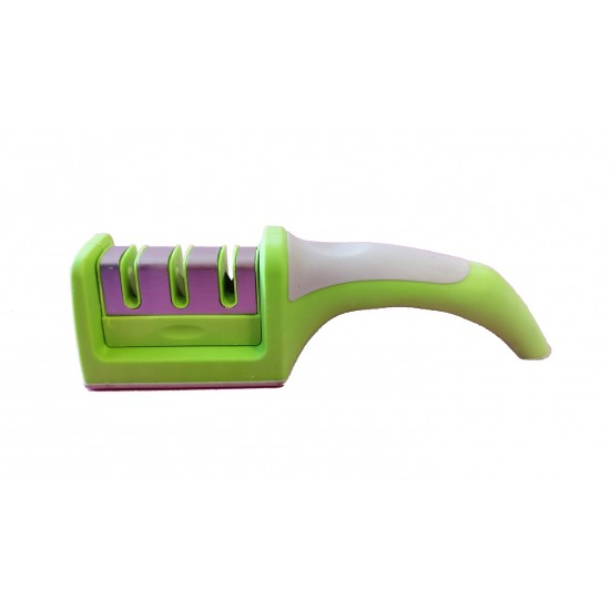 Aparat Pentru Ascutit Cutite cu Maner Anti Alunecare 3 Nivele, 100D2 Aparat Pentru Ascutit Cutite cu Maner Anti Alunecare 3 Nivele, 100D2