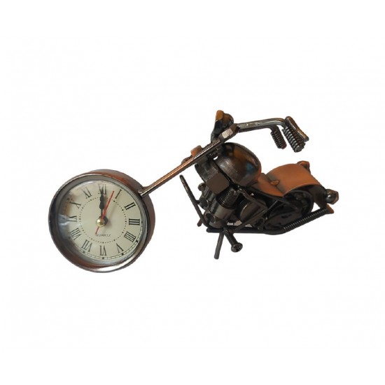 Ceas decorativ in forma de motocicleta, Maro, 19 cm, 356-12D Ceas decorativ in forma de motocicleta, Maro, 19 cm, 356-12D