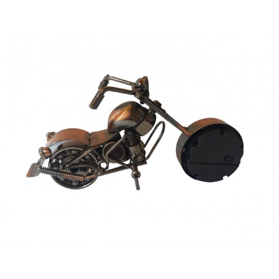 Ceas decorativ in forma de motocicleta, Maro, 19 cm, 356-12D Ceas decorativ in forma de motocicleta, Maro, 19 cm, 356-12D
