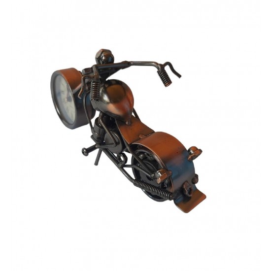 Ceas decorativ in forma de motocicleta, Maro, 19 cm, 356-12D Ceas decorativ in forma de motocicleta, Maro, 19 cm, 356-12D