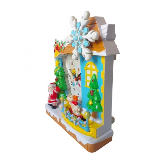 Ceas de masa cu muzicuta, Albastru, 22 cm, Y1159A Ceas de masa cu muzicuta, Albastru, 22 cm, Y1159A
