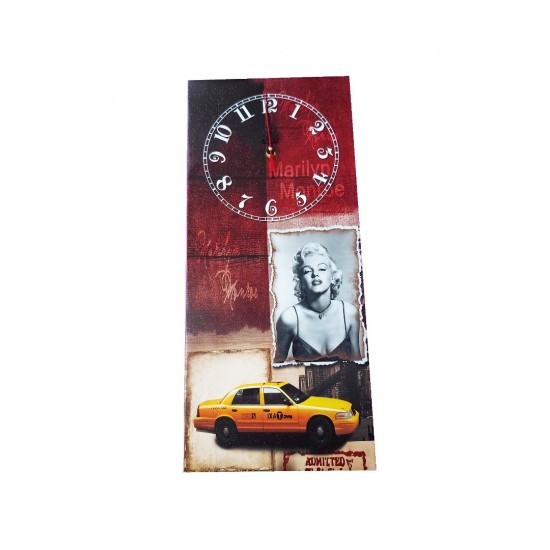 Ceas de perete, Marilyn Monroe, Canvas, 55 cm, JFZ2744 Ceas de perete, Marilyn Monroe, Canvas, 55 cm, JFZ2744