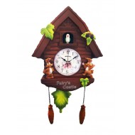 Ceas de perete cu pendul, Casuta cu cuc, 30 cm, 2259ZX-1 Ceas de perete cu pendul, Casuta cu cuc, 30 cm, 2259ZX-1