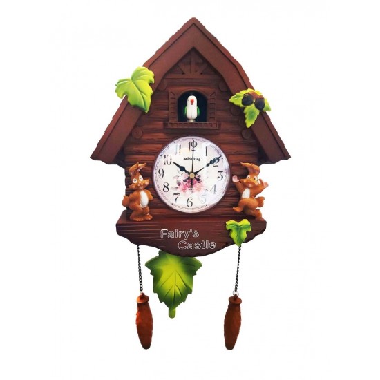 Ceas de perete cu pendul, Casuta cu cuc, 30 cm, 2259ZX Ceas de perete cu pendul, Casuta cu cuc, 30 cm, 2259ZX