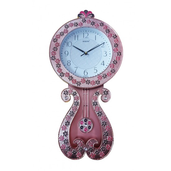 Ceas de perete cu pendul, Princess pink, 59 cm, RK36PND Ceas de perete cu pendul, Princess pink, 59 cm, RK36PND