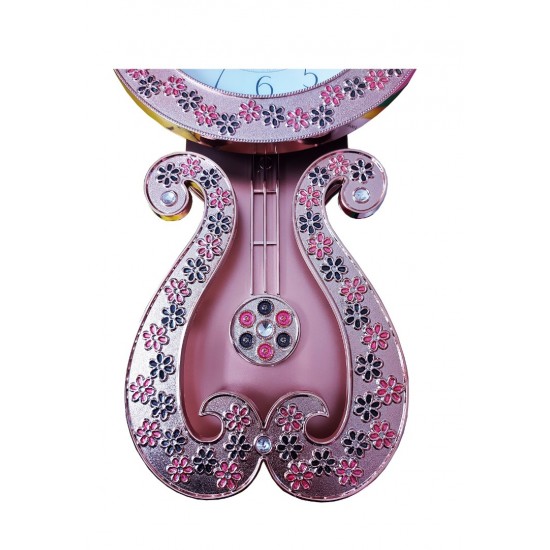 Ceas de perete cu pendul, Princess pink, 59 cm, RK36PND Ceas de perete cu pendul, Princess pink, 59 cm, RK36PND