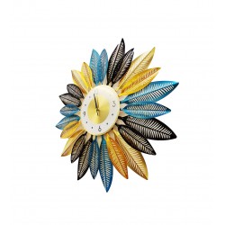 Ceas de perete in forma floare, Gerbera, Silentios, 70 cm,  H930445