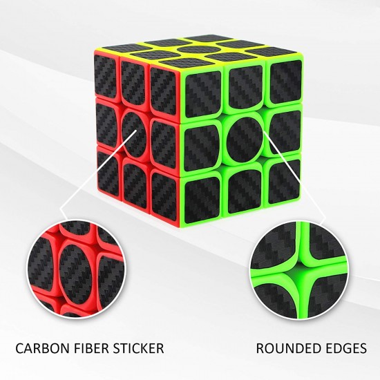 Cub Magic 3x3x3 - KungFu LongYua, Stickere Fibra De Carbon, 50CUB-1 Cub Magic 3x3x3 - KungFu LongYua, Stickere Fibra De Carbon, 50CUB-1