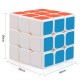 Cub Magic 3x3x3 QingHong Yumo Cube White, 195CUB-1 Cub Magic 3x3x3 QingHong Yumo Cube White, 195CUB-1