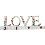 Cuier cu 4 agatatori, Love, 45 cm, 776B Cuier cu 4 agatatori, Love, 45 cm, 776B