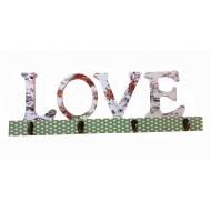 Cuier cu 4 agatatori, Love, 45 cm, 776B-1 Cuier cu 4 agatatori, Love, 45 cm, 776B-1