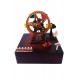 Cutie muzicala, cu cheita, Circuit in jurul roatei cu cheita, Maro, 15 cm, YL2024 Cutie muzicala, cu cheita, Circuit in jurul roatei cu cheita, Maro, 15 cm, YL2024