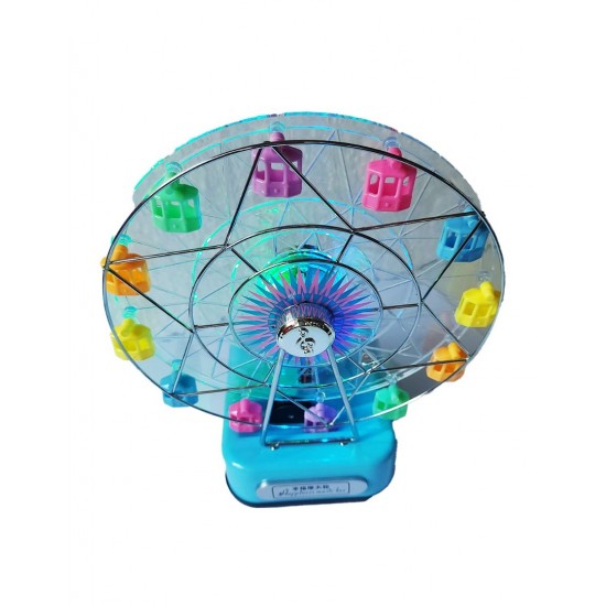 Cutie muzicala, cu cheita, Roata mare cu luminite si cheita, Albastru, 22 cm, MY6067 Cutie muzicala, cu cheita, Roata mare cu luminite si cheita, Albastru, 22 cm, MY6067