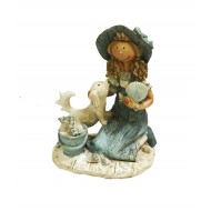 Decoratie fata cu catel, FF3147D Decoratie fata cu catel, FF3147D