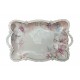 Fructiera platou cu flori, Roz, 42 cm, MK106 Fructiera platou cu flori, Roz, 42 cm, MK106