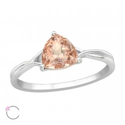 Inel argint, Para cu cristale Swarovski Rose, Marimea 55, A4S39502 Inel argint, Para cu cristale Swarovski Rose, Marimea 55, A4S39502