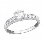 Inel argint, Stralucitor cu cristale din Zirconiu White, Marimea 57, A4S39352 Inel argint, Stralucitor cu cristale din Zirconiu White, Marimea 57, A4S39352