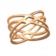 Inel argint placat cu aur roz 14K, Impletit, Marimea 59, A4S39508 Inel argint placat cu aur roz 14K, Impletit, Marimea 59, A4S39508