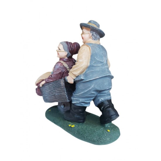 Mos si baba cu roaba, Gri, 13 cm, JJ2427