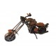 Motocicleta decorativa, Din metal, Maro, 16 cm, 356-9D Motocicleta decorativa, Din metal, Maro, 16 cm, 356-9D