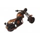 Motocicleta decorativa, Din metal, Maro, 16 cm, 356-9D Motocicleta decorativa, Din metal, Maro, 16 cm, 356-9D