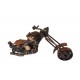 Motocicleta decorativa, Din metal, Maro, 16 cm, 356-9D Motocicleta decorativa, Din metal, Maro, 16 cm, 356-9D
