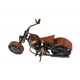 Motocicleta decorativa, Din metal, Maro, 16 cm, 356-9D Motocicleta decorativa, Din metal, Maro, 16 cm, 356-9D