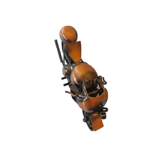Motocicleta decorativa, Din metal, Maro, 17 cm, 356-3D1 Motocicleta decorativa, Din metal, Maro, 17 cm, 356-3D1