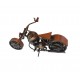 Motocicleta decorativa, Din metal, Maro, 20 cm, 356MD1 Motocicleta decorativa, Din metal, Maro, 20 cm, 356MD1