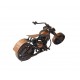 Motocicleta decorativa, Din metal, Maro, 20 cm, 356MD1 Motocicleta decorativa, Din metal, Maro, 20 cm, 356MD1