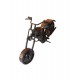 Motocicleta decorativa, Din metal, Maro, 20 cm, 356MD1 Motocicleta decorativa, Din metal, Maro, 20 cm, 356MD1