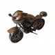 Motocicleta decorativa, Din metal, Negru, 17 cm, 356-3D Motocicleta decorativa, Din metal, Negru, 17 cm, 356-3D