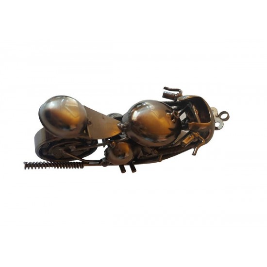 Motocicleta decorativa, Din metal, Negru, 17 cm, 356-3D Motocicleta decorativa, Din metal, Negru, 17 cm, 356-3D