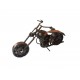 Motocicleta decorativa, Din metal, Negru, 20 cm, 356MD Motocicleta decorativa, Din metal, Negru, 20 cm, 356MD