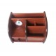 Ornament de birou cu ceas din lemn, Maro, 20 cm, 3560DX Ornament de birou cu ceas din lemn, Maro, 20 cm, 3560DX