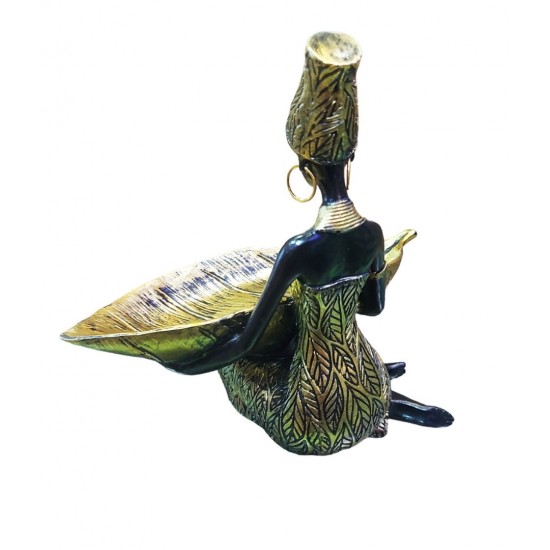 Ornament decorativ, Africana cu suport pentru bijuterii, Auriu, 19 cm, LY231907 Ornament decorativ, Africana cu suport pentru bijuterii, Auriu, 19 cm, LY231907