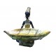 Ornament decorativ, Africana cu suport pentru bijuterii, Auriu, 19 cm, LY231907 Ornament decorativ, Africana cu suport pentru bijuterii, Auriu, 19 cm, LY231907