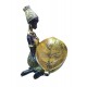 Ornament decorativ, Africana cu suport pentru bijuterii, Auriu, 19 cm, LY231907 Ornament decorativ, Africana cu suport pentru bijuterii, Auriu, 19 cm, LY231907