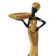 Ornament decorativ, Africana cu suport pentru bijuterii, Auriu, 32 cm, XC222306 Ornament decorativ, Africana cu suport pentru bijuterii, Auriu, 32 cm, XC222306