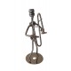 Ornament decorativ, Muzicant din metal, Nergu, 13 cm, 356XD-2