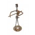 Ornament decorativ, Muzicant din metal, Nergu, 13 cm, 356XD-4