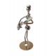 Ornament decorativ, Muzicant din metal, Nergu, 13 cm, 356XD-6 Ornament decorativ, Muzicant din metal, Nergu, 13 cm, 356XD-6
