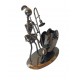 Ornament decorativ, Muzicant din metal cu suport de pixuri, Nergu, 15 cm, 356-16DD Ornament decorativ, Muzicant din metal cu suport de pixuri, Nergu, 15 cm, 356-16DD