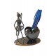 Ornament decorativ, Muzicant din metal cu suport de pixuri, Nergu, 15 cm, 356-16DD Ornament decorativ, Muzicant din metal cu suport de pixuri, Nergu, 15 cm, 356-16DD