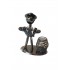 Ornament decorativ, Muzicant din metal cu suport de pixuri, Nergu, 18 cm, 356-5DX